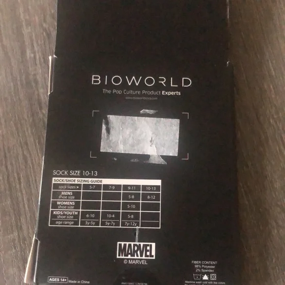 Marvel black panther character socks. - Picture 7 of 9